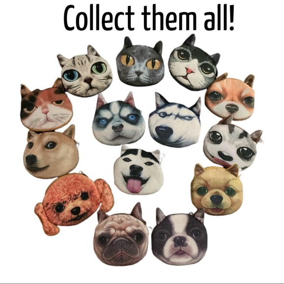 BLUE EYED HUSKY COIN PURSE - Picture 4 of 5